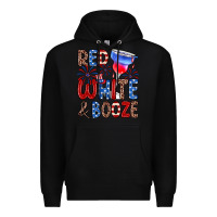 Black red white and booze Premium Hoodie - Zillion Design Studio