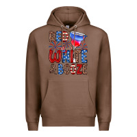 Chestnut red white and booze Premium Hoodie - Zillion Design Studio