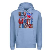 Colony Blue red white and booze Premium Hoodie - Zillion Design Studio