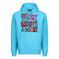 Ocean Blue red white and booze Premium Hoodie - Zillion Design Studio