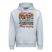 Heather Grey give me coffee to get me started and jesus to keep Urban Hoodie - Zillion Design Studio
