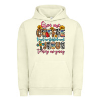 Pigment Pistachio give me coffee to get me started and jesus to keep Urban Hoodie - Zillion Design Studio