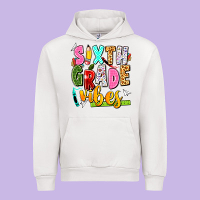 Sixth Grade Vibes Urban Hoodie Designed By Texasbilliewilder