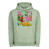 Pigment Oil Green sixth grade vibes Urban Hoodie - texasbilliewilder