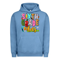 Pigment Pebble Blue sixth grade vibes Urban Hoodie - texasbilliewilder