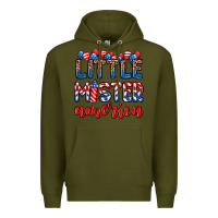 Army Green little mister America Premium Hoodie - Zillion Design Studio
