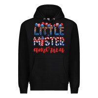 Black little mister America Premium Hoodie - Zillion Design Studio