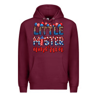Burgundy little mister America Premium Hoodie - Zillion Design Studio