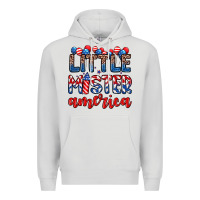 Dove Grey little mister America Premium Hoodie - Zillion Design Studio