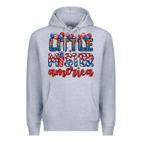 Heather Grey little mister America Premium Hoodie - Zillion Design Studio
