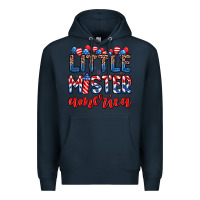 Navy little mister America Premium Hoodie - Zillion Design Studio