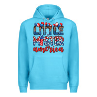 Ocean Blue little mister America Premium Hoodie - Zillion Design Studio