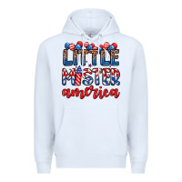White little mister America Premium Hoodie - Zillion Design Studio