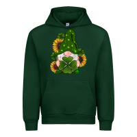 Forest Green st patricks day shamrock gnomes  sunflowers Urban Hoodie - RanaPortraitStore