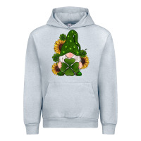 Heather Grey st patricks day shamrock gnomes  sunflowers Urban Hoodie - RanaPortraitStore