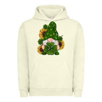 Pigment Pistachio st patricks day shamrock gnomes  sunflowers Urban Hoodie - RanaPortraitStore