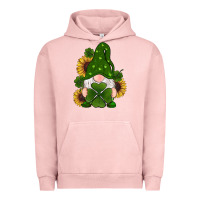 Pigment Salmon st patricks day shamrock gnomes  sunflowers Urban Hoodie - RanaPortraitStore