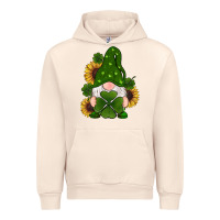 Sandshell st patricks day shamrock gnomes  sunflowers Urban Hoodie - RanaPortraitStore