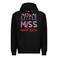 Black little miss America Premium Hoodie - Zillion Design Studio