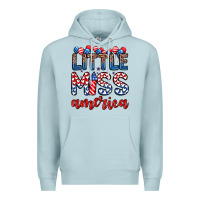 Blue Mist little miss America Premium Hoodie - Zillion Design Studio