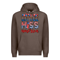 Coffee little miss America Premium Hoodie - Zillion Design Studio