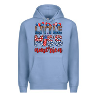Colony Blue little miss America Premium Hoodie - Zillion Design Studio