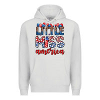 Dove Grey little miss America Premium Hoodie - Zillion Design Studio