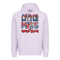 Lilac little miss America Premium Hoodie - Zillion Design Studio