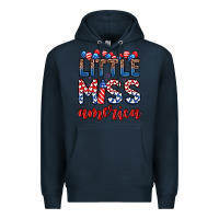 Navy little miss America Premium Hoodie - Zillion Design Studio