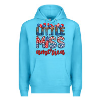 Ocean Blue little miss America Premium Hoodie - Zillion Design Studio