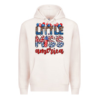 Pale Pink little miss America Premium Hoodie - Zillion Design Studio