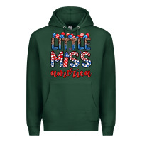 Sports Green little miss America Premium Hoodie - Zillion Design Studio