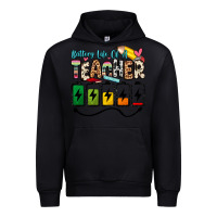 Black battery life of a teacher Urban Hoodie - Zillion Design Studio