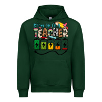 Forest Green battery life of a teacher Urban Hoodie - Zillion Design Studio