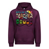 Mauve Wine battery life of a teacher Urban Hoodie - Zillion Design Studio
