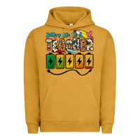 Battery Life Of A Teacher Urban Hoodie | Teevron