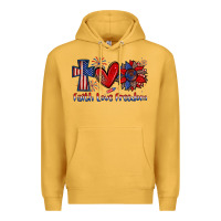 Mustard faith love freedom Premium Hoodie - Zillion Design Studio