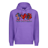 Purple faith love freedom Premium Hoodie - Zillion Design Studio