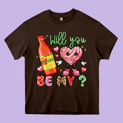 Will You Be My Heavy Core Tee Designed By Lillyallendesigns