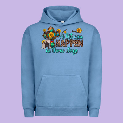 A Lot Can Happen In Three Days Urban Hoodie Designed By Zillion Design Studio