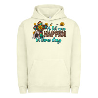 Pigment Pistachio a lot can happen in three days Urban Hoodie - Zillion Design Studio
