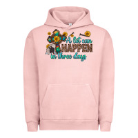 Pigment Salmon a lot can happen in three days Urban Hoodie - Zillion Design Studio