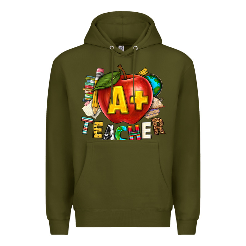 A Plus Teacher Premium Hoodie by texasbilliewilder | Teevron