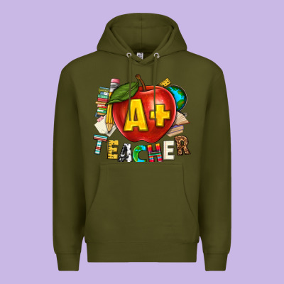 A Plus Teacher Premium Hoodie Designed By Texasbilliewilder