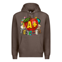 Coffee a plus teacher Premium Hoodie - texasbilliewilder