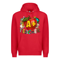 Red a plus teacher Premium Hoodie - texasbilliewilder