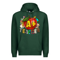Sports Green a plus teacher Premium Hoodie - texasbilliewilder