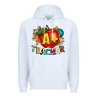 White a plus teacher Premium Hoodie - texasbilliewilder