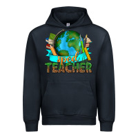 Navy sped teacher with earth globe Urban Hoodie - texasbilliewilder