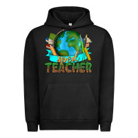 Pigment Black sped teacher with earth globe Urban Hoodie - texasbilliewilder